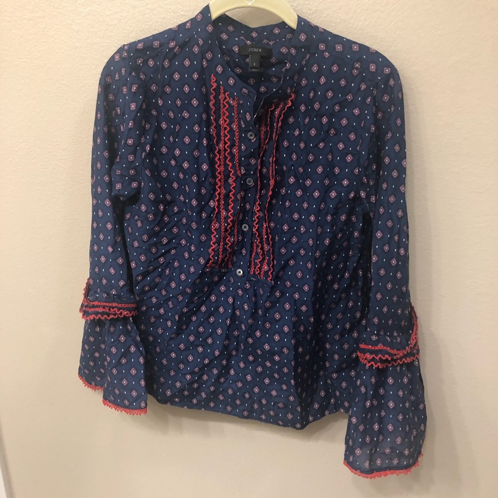J.crew bell sleeve blouse
